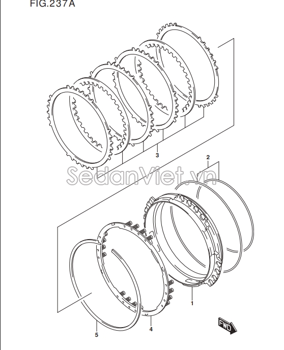 Gioăng đệm hộp số tự động Suzuki XL7 2020