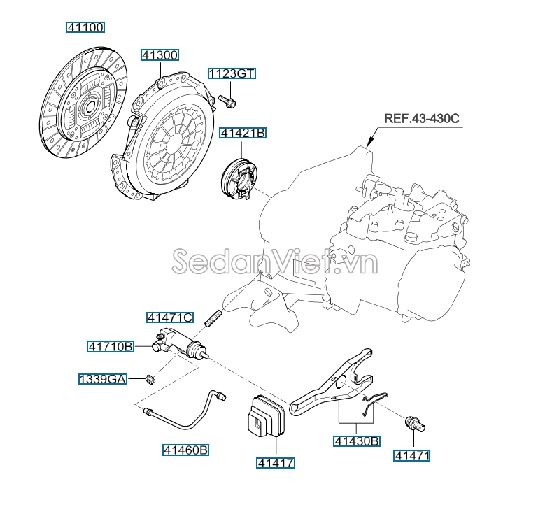 Tổng côn KIA Rio 2012-2014
