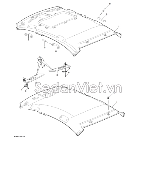 LA PHÔNG TRẦN KHÔNG CỬA SỔ TRỜI MG5 10779617ASA CHÍNH HÃNG - SEDANVIET.VN