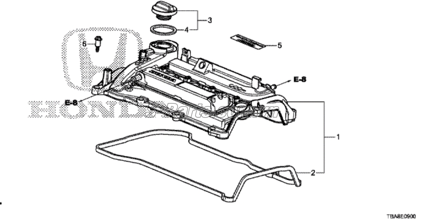 Nắp đổ dầu máy Honda Civic 2017-2019