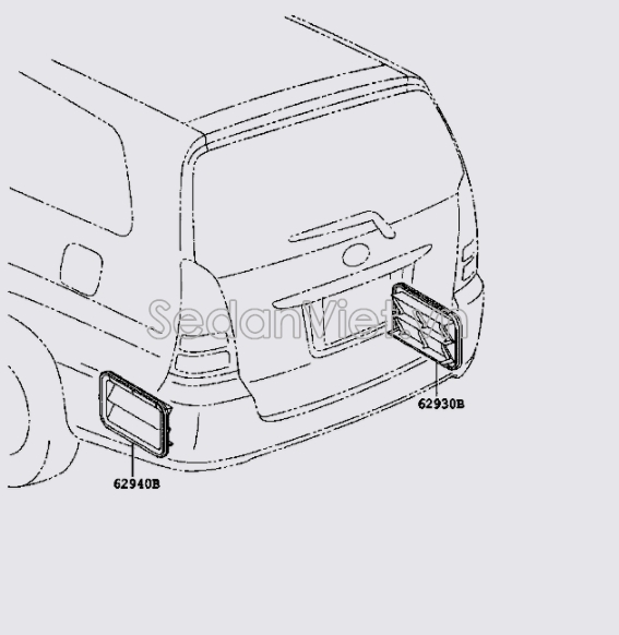 Lỗ thở thoát khí mùi trong xe Toyota Innova 2008-2011