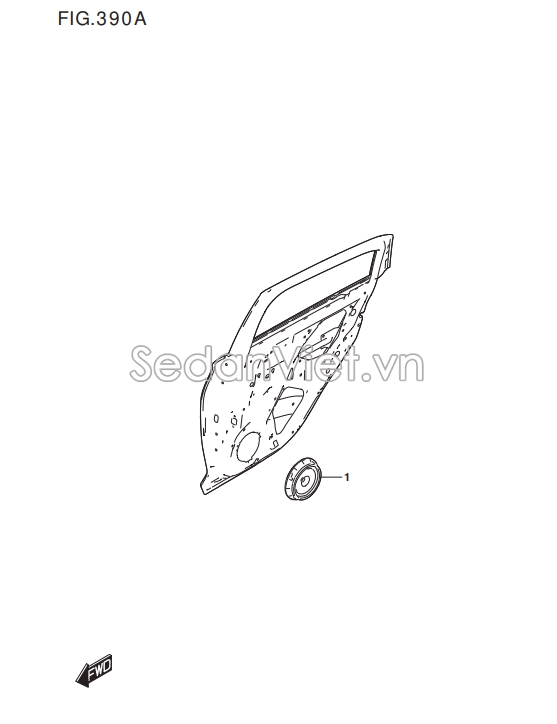 Loa cánh cửa Suzuki Ertiga 2018