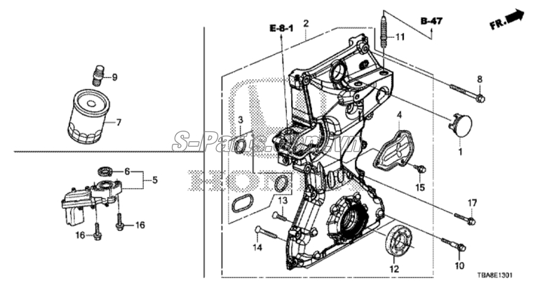 Lọc dầu động cơ Honda City 2015