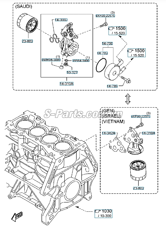Lọc dầu động cơ Mazda CX-5 2018