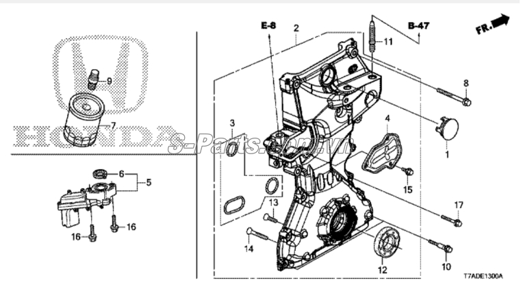 Lọc dầu động cơ Honda City 2015