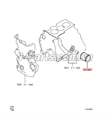 Lọc dầu động cơ Mitsubishi Mirage 2014