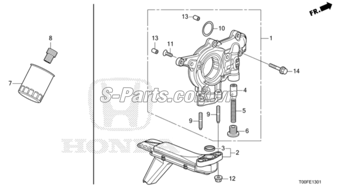 Lọc dầu động cơ Honda City 2015