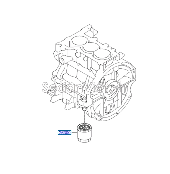 Lọc dầu động cơ Hyundai i10 2007-2009