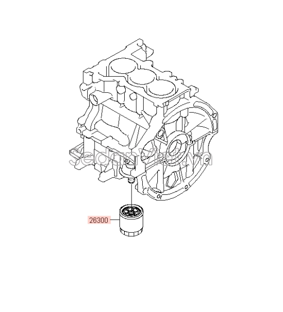 Lọc dầu động cơ KIA Morning 2015