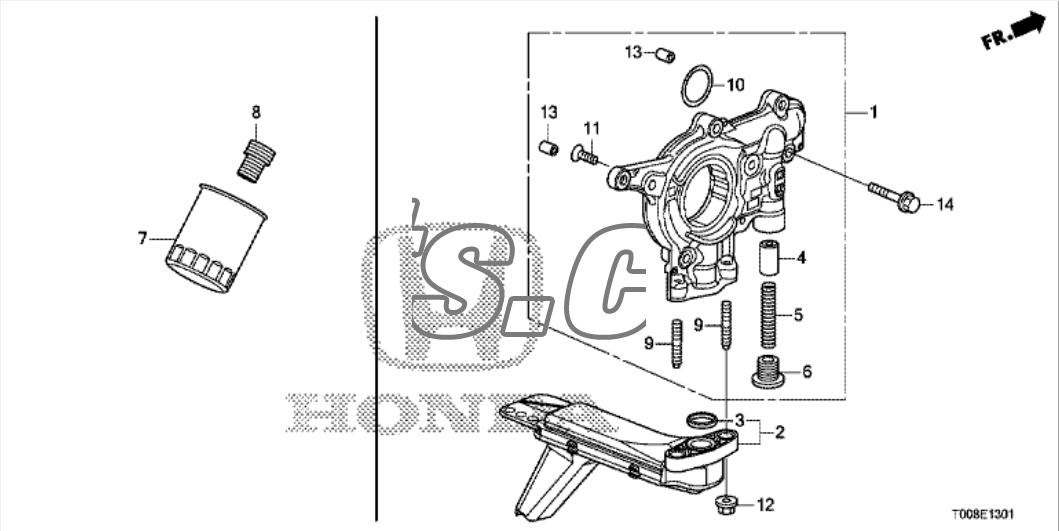 Lọc dầu động cơ Honda City 2015