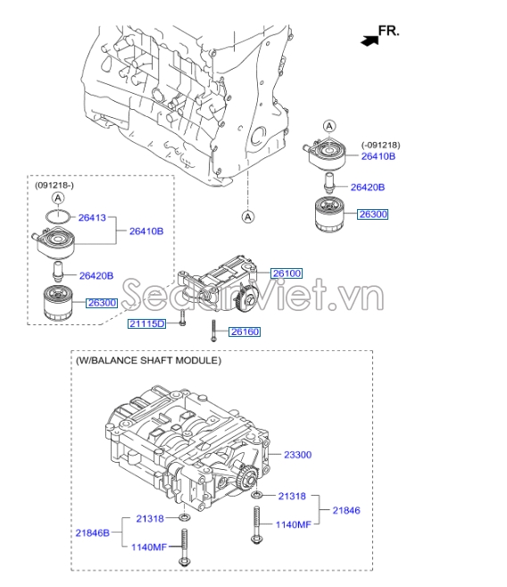 Lọc dầu Hyundai Kona 2018
