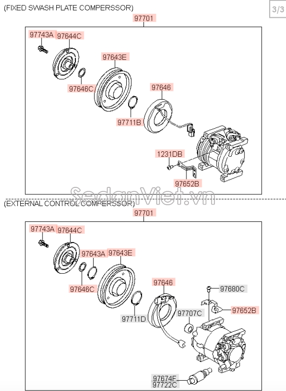 Lốc điều hòa KIA Morning 2015