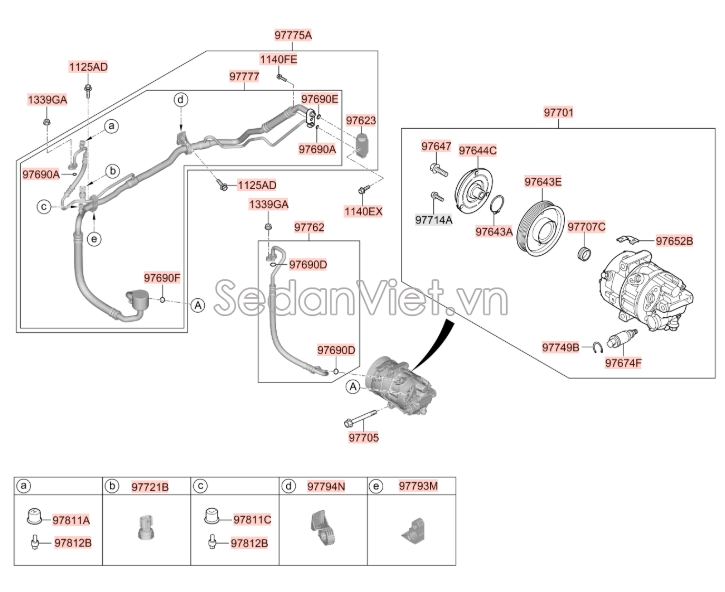 Cảm biến áp suất Hyundai Santafe 2019-2021