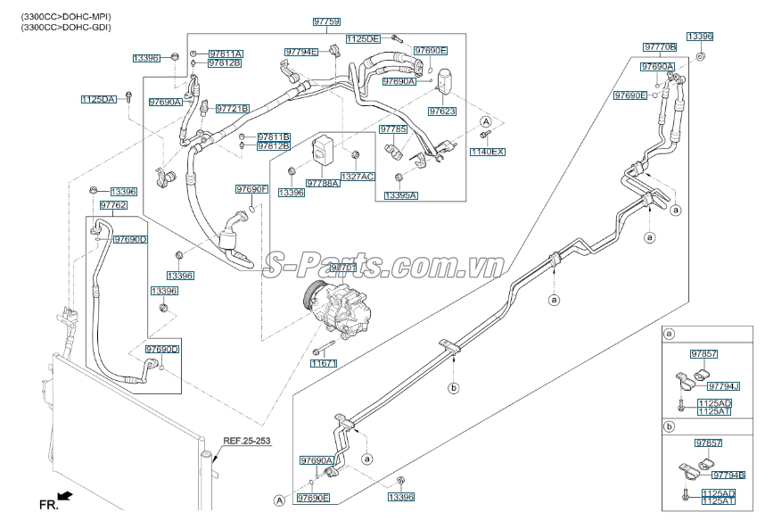 Van áp suất điều hòa Hyundai Starex 2014-2016