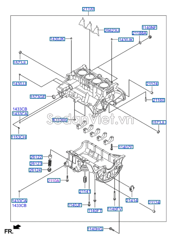 Vòi hút dầu động cơ Hyundai i10 Grand 2014-2016