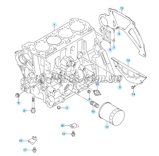 Lọc dầu động cơ Suzuki Carry Pro 2019