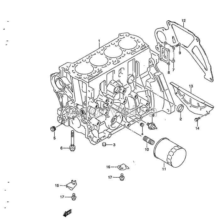 Lốc máy Suzuki APV 2012
