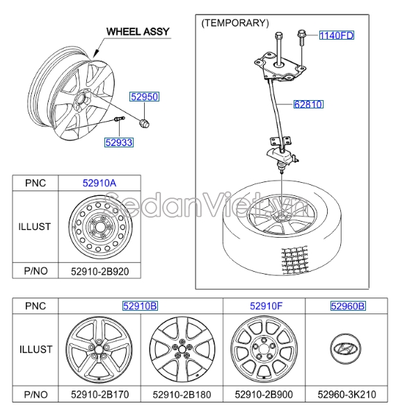 Lazang 17 inch Hyundai Santafe 2006-2008