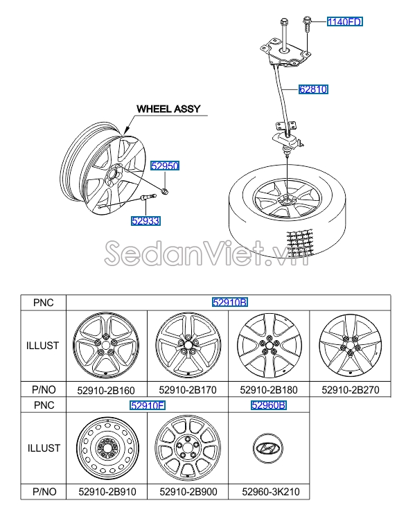 Lazang 17 inch Hyundai Santafe 2006-2008