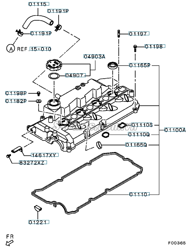 Gioăng dàn cò Mitsubishi Triton 2010-2013