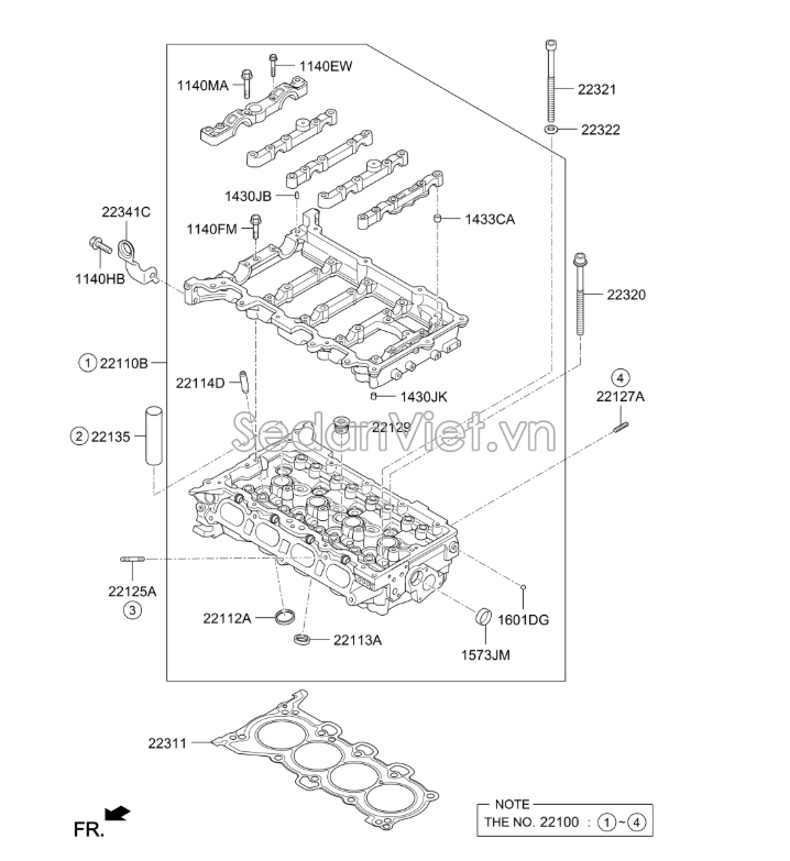 Gioăng mặt máy Hyundai Elantra 2.0 2016