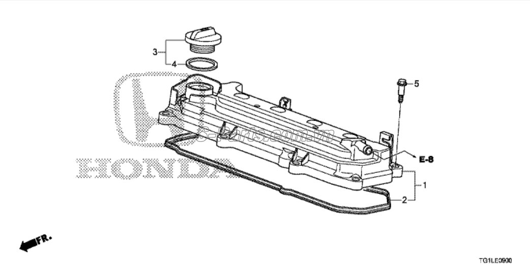 Gioăng nắp đồ dầu máy Honda Civic 2017-2019