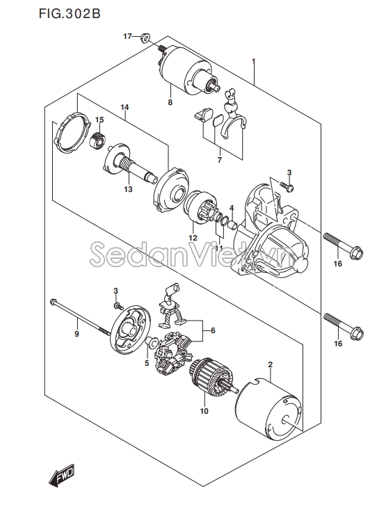 Máy đề khởi động Suzuki XL7 2020