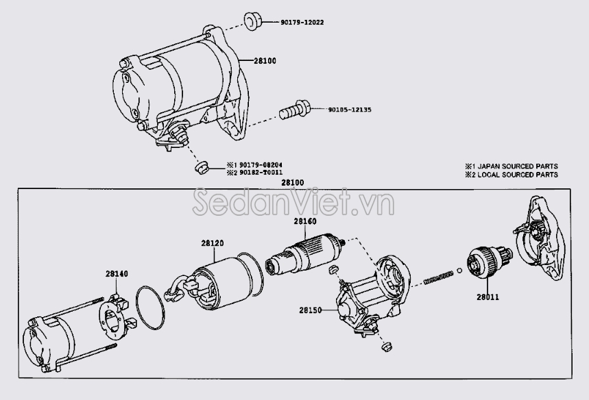 Giá bắt chổi than máy đề Toyota Hiace 2007-2012