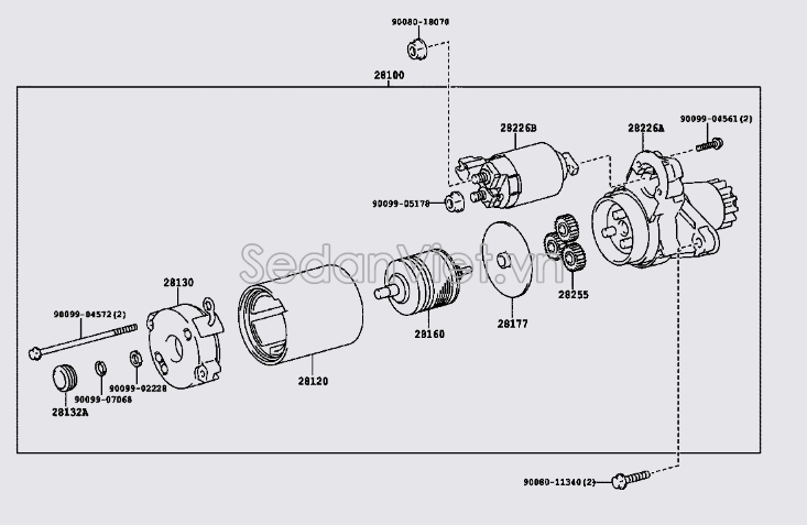 Roto máy đề Toyota Camry 2009-2012
