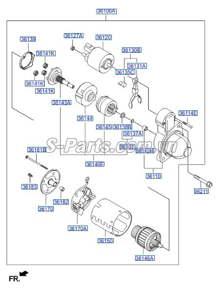 Máy đề khởi động KIA Carens 2007-2012