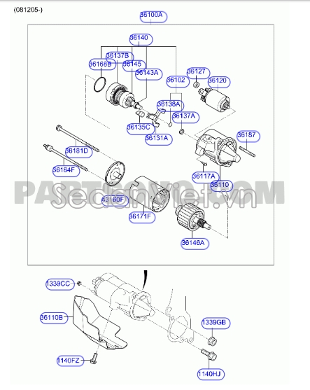 Rotor máy đề Hyundai Tucson 2015-2017