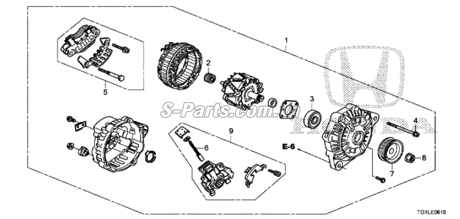 Máy phát điện Honda City 2017