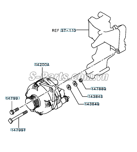 Máy phát điện Mitsubishi Outlander 2017