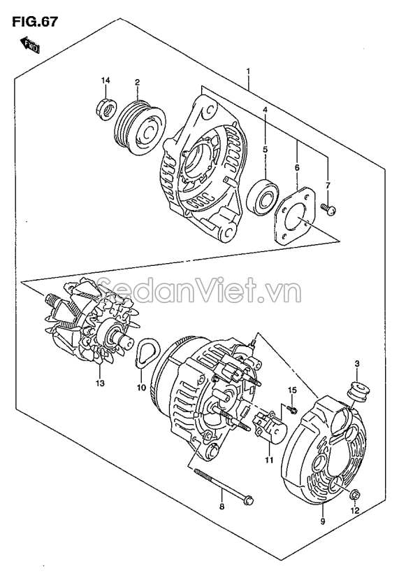 Máy phát điện Suzuki APV 2006-2011