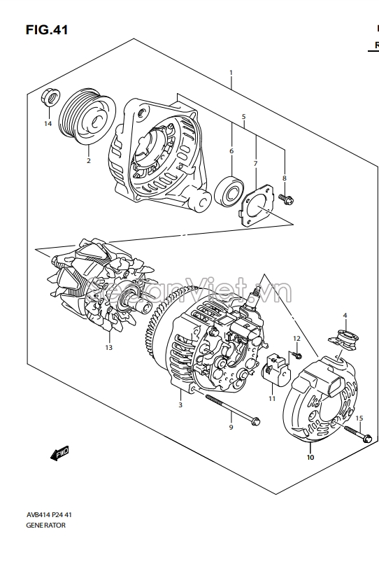 Máy phát điện Suzuki Celerio 2017