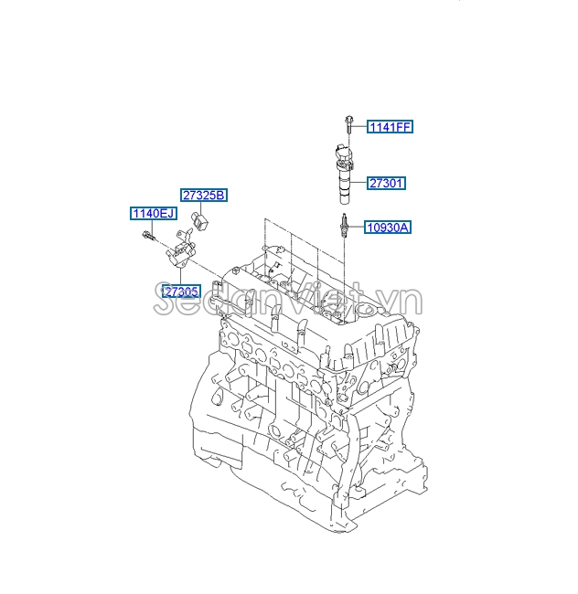 Bugi Hyundai Santafe 2013-2015