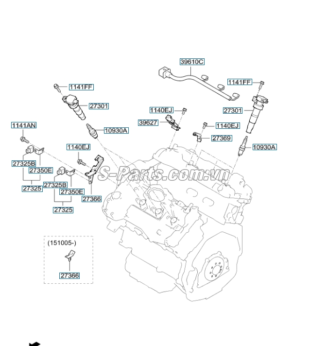 Bugi Iridium Hyundai Tucson 2015