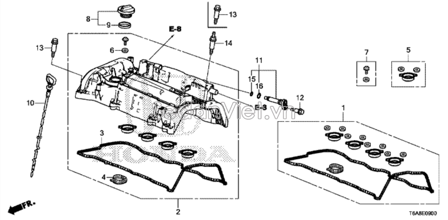 Nắp đổ dầu máy Honda Civic 2017-2019