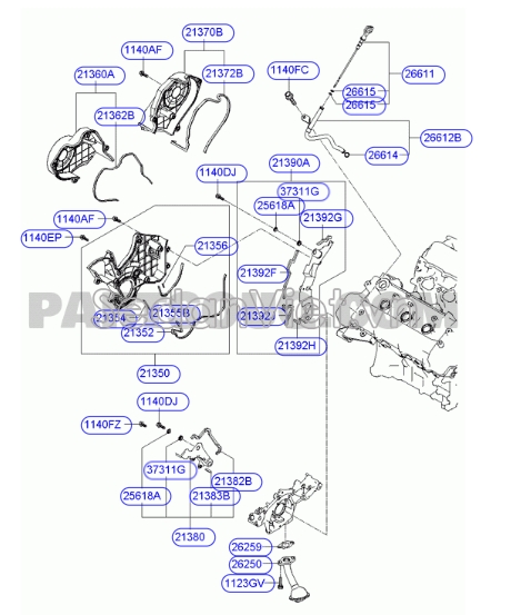 Nắp che cam KIA New Carnival 2008-2011