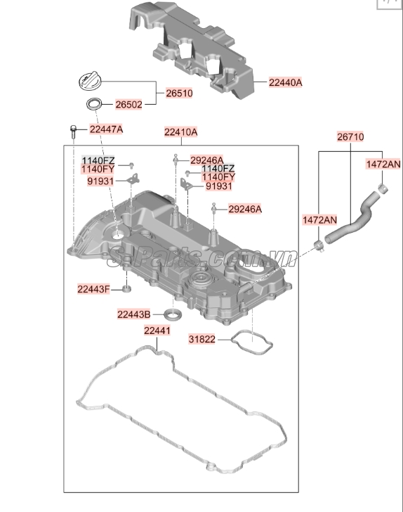 Phớt dầu Hyundai Tucson 2015-2017