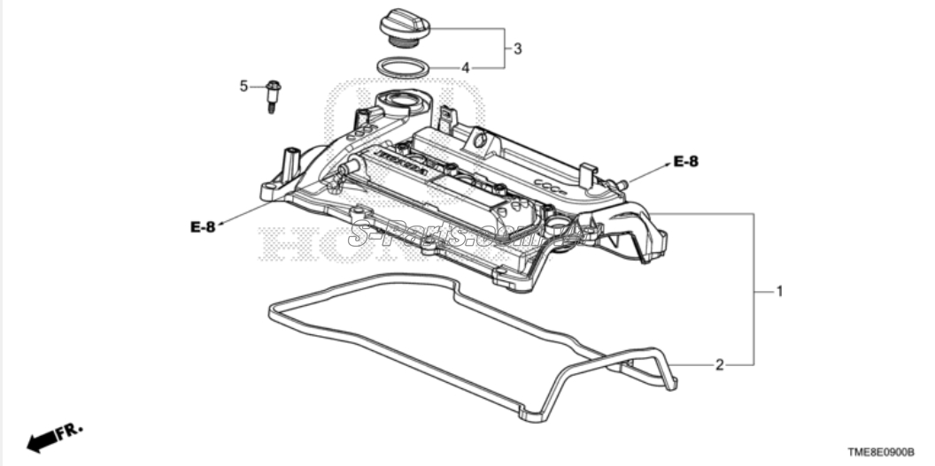 Nắp đổ dầu máy Honda Civic 2017-2019