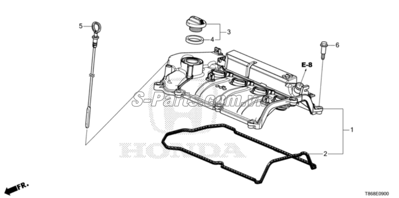 Nắp đổ dầu máy Honda Civic 2017-2019