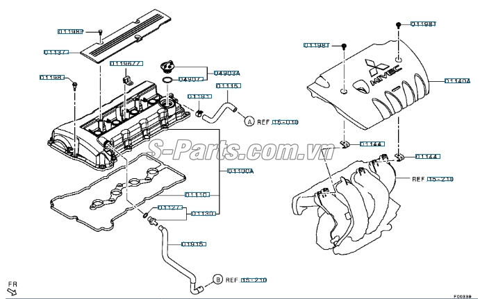 Gioăng nắp dàn cò Mitsubishi Attrage 2014