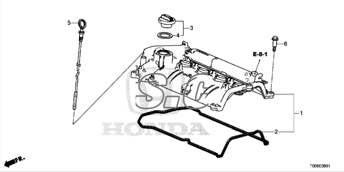 Nắp đổ dầu máy Honda Civic 2017-2019