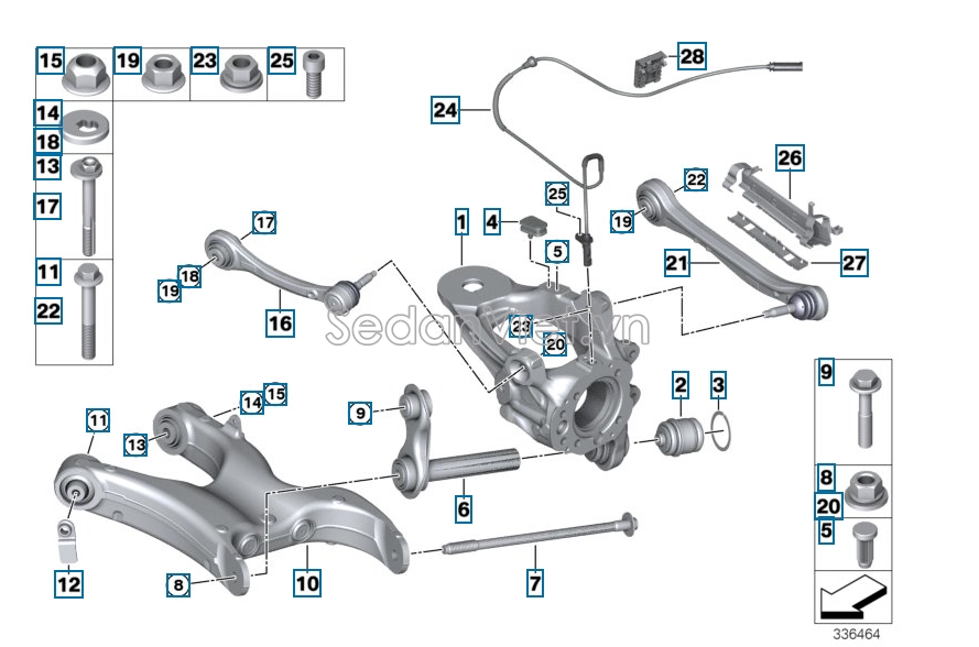 Cảm biến ABS sau BMW X6 2010