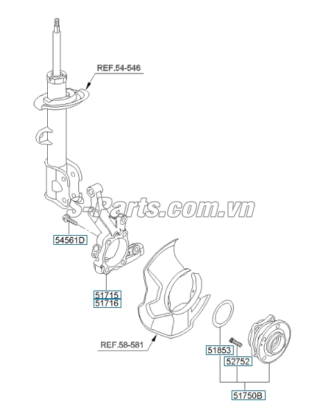 Bi moay ơ trước KIA Sorento 2009-2013