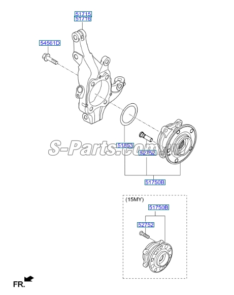Bi moay ơ trước KIA Sorento 2009-2013