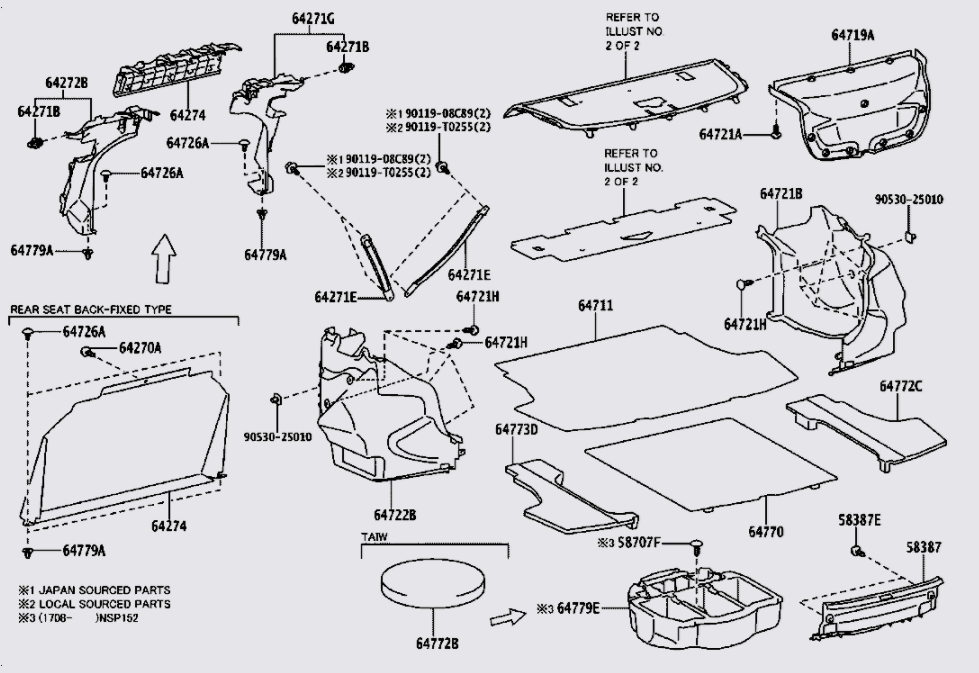 Vách ngăn ngăn khoang hành lý Toyota Vios 2014-2016