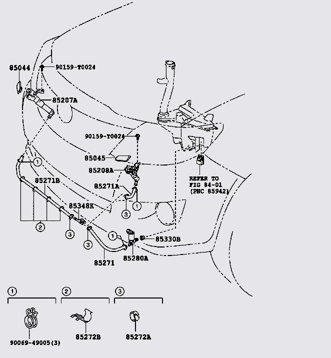 Núm rửa đèn pha Toyota Fortuner 2011-2014