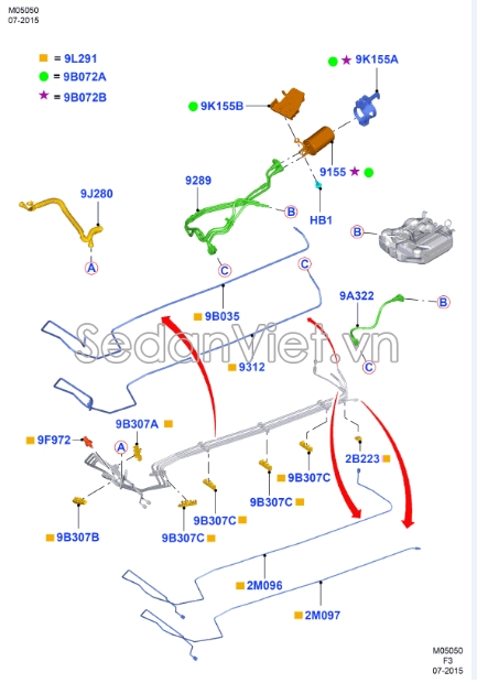 Lọc xăng Ford Focus 2015